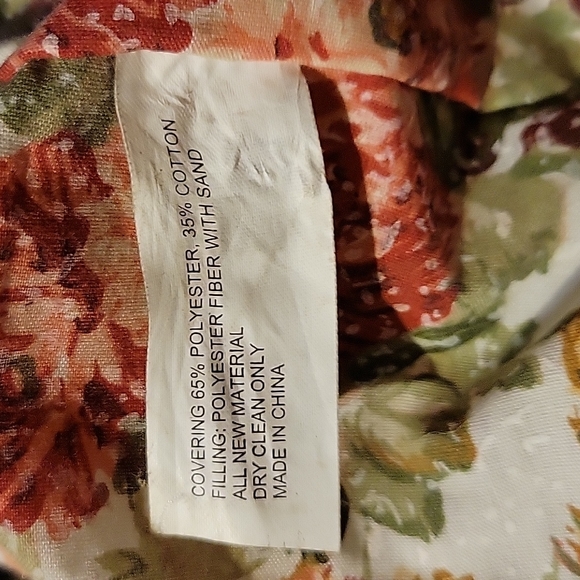 Vtg Stuffed Easter Bunny Rabbit Floral Carrots Ruffles - Picture 8 of 8